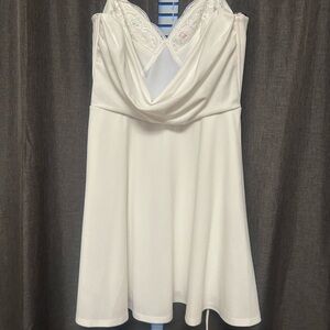 Windsor White Dress with Elegant Design